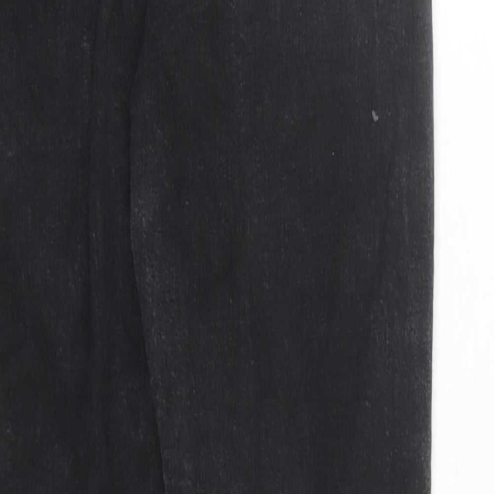 Denim & Co. Womens Black Cotton Skinny Jeans Size 10 L28 in Regular Zip - Pockets