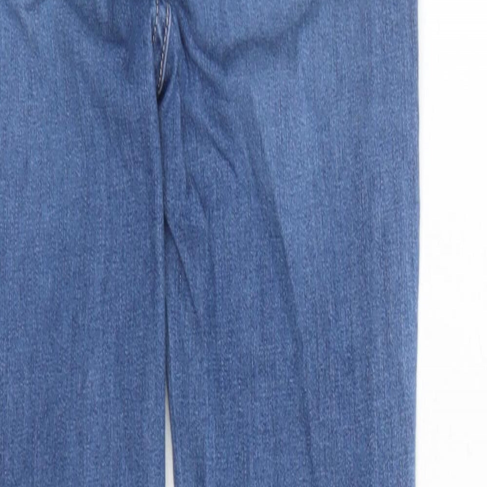 H&M Girls Blue Cotton Jegging Jeans Size S L24 in Regular - Elasticated Waist