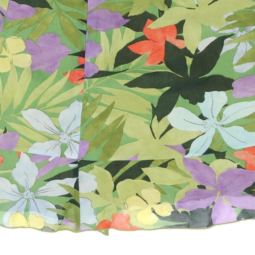 Mango Womens Multicoloured Floral Polyester Mini Skirt Size XL Zip - Frill