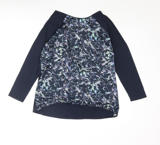Womens UK Size 14 DASH Blue Basic Blouse