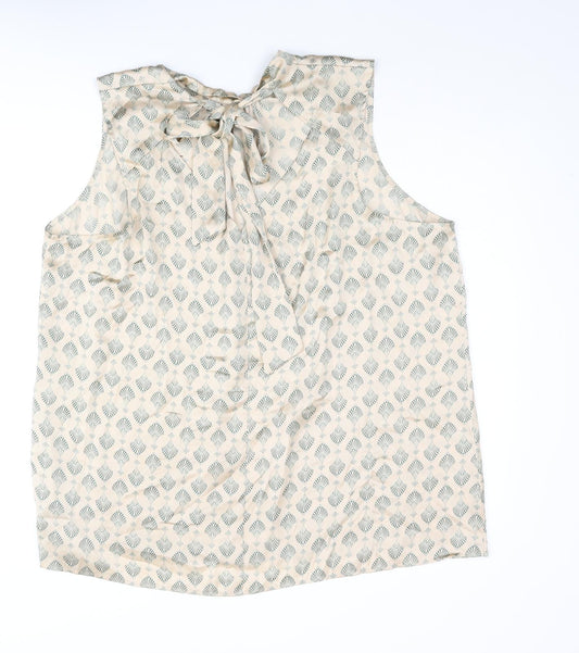 Womens UK Size 22 NEXT Beige Camisole Blouse
