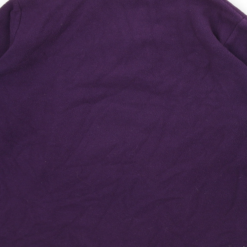 Freedom Trail Womens Purple Polyester Pullover Sweatshirt Size 10 Zip