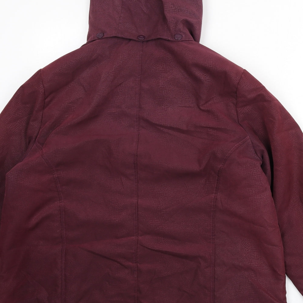 Womens UK Size 14 EWM Red Rain Coat