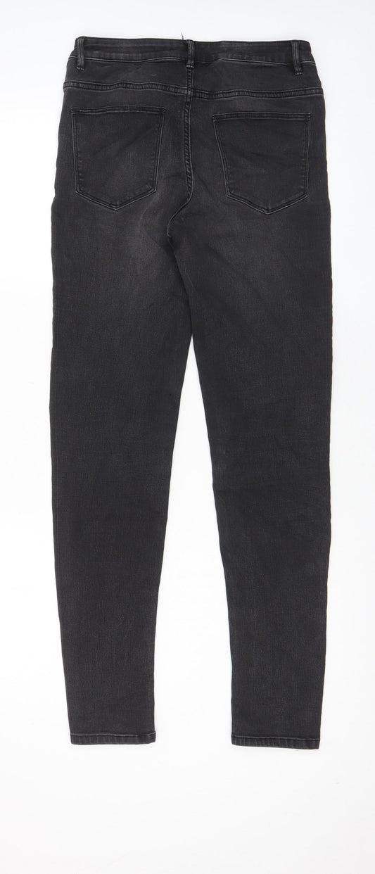 ESMARA Womens Grey Cotton Skinny Jeans Size 28 in L30 in Regular Zip - Pockets