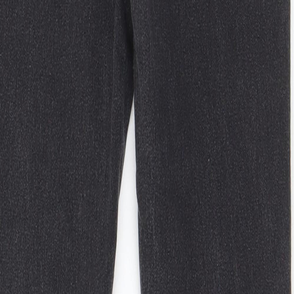 Denim & Co. Womens Grey Cotton Skinny Jeans Size 10 L28 in Regular Zip