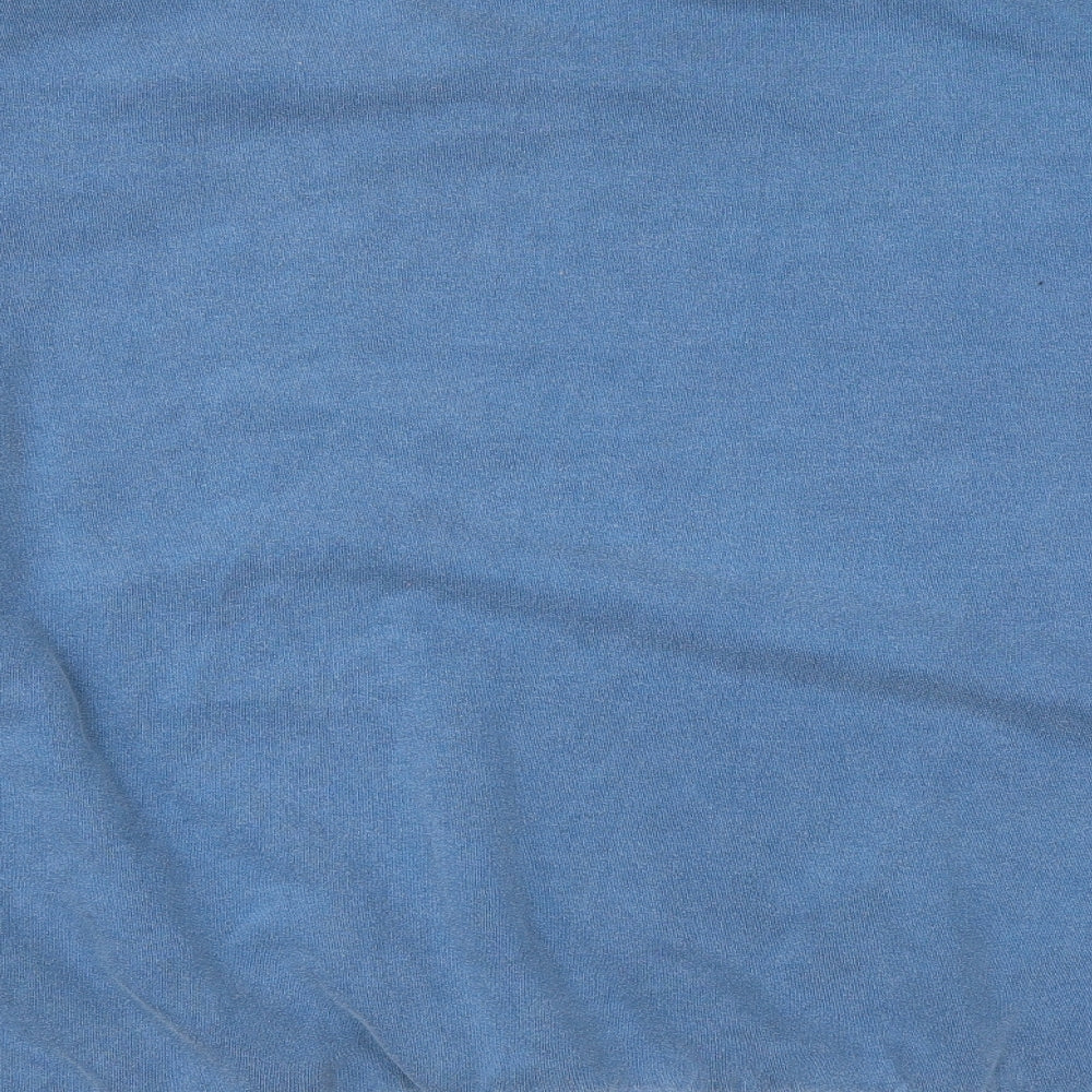 Boohoo Womens Blue Polyester Pullover Sweatshirt Size M Pullover - Babe