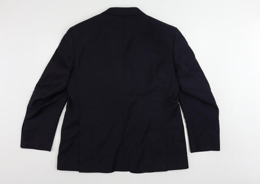 Mens UK Size 44 Marks and Spencer Regular Blue Suit Jacket