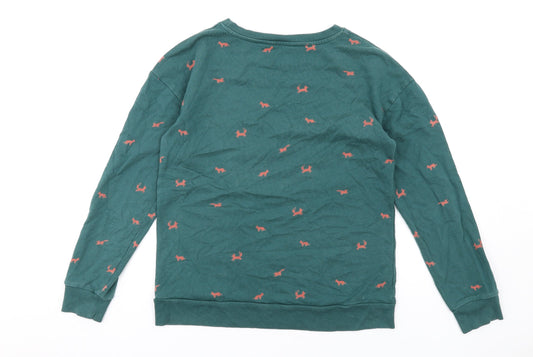 Womens UK Size S NEXT Green Pullover Sweatshirt