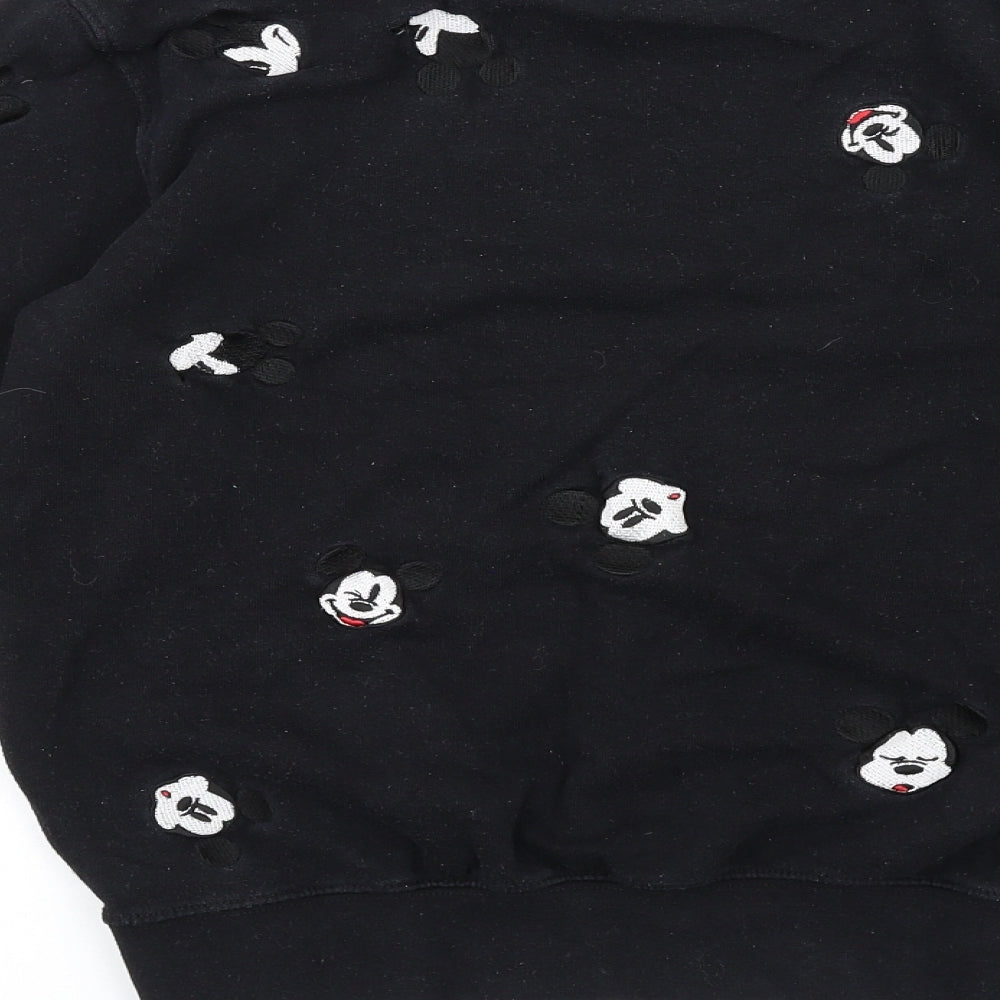 Womens UK Size S Disney Black Pullover Sweatshirt