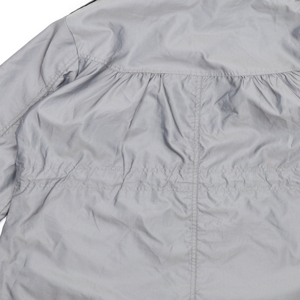 Womens UK Size 14 M&Co Grey Rain Coat