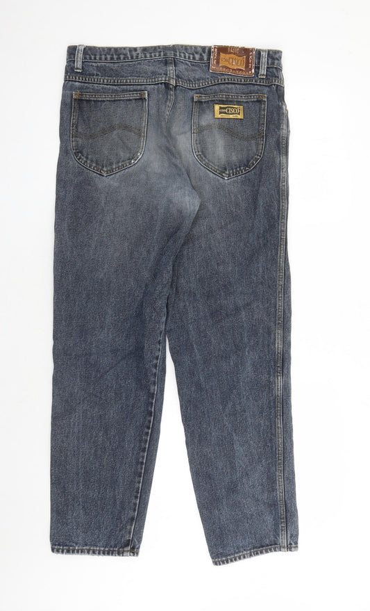 Cohn Cisco Mens Blue Cotton Straight Jeans Size 36 in L29 in Regular Zip - Pockets