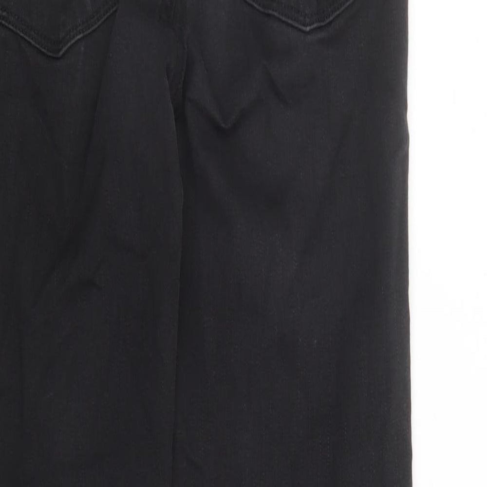 Levi's Womens Black Cotton Straight Jeans Size 28 in L28 in Regular Zip - Shaping