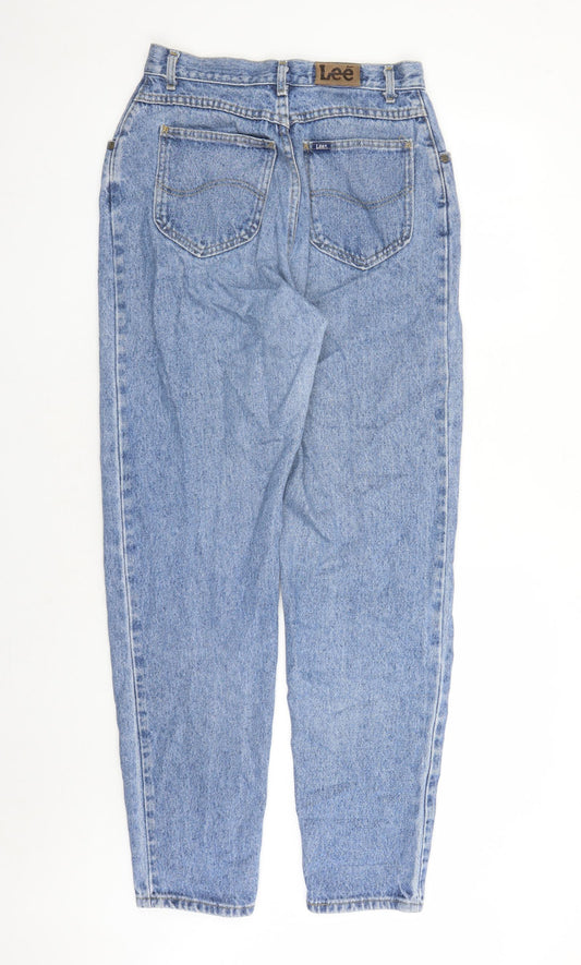 Lee Mens Blue Polyester Straight Jeans Size 30 in L31 in Regular Zip - Pockets