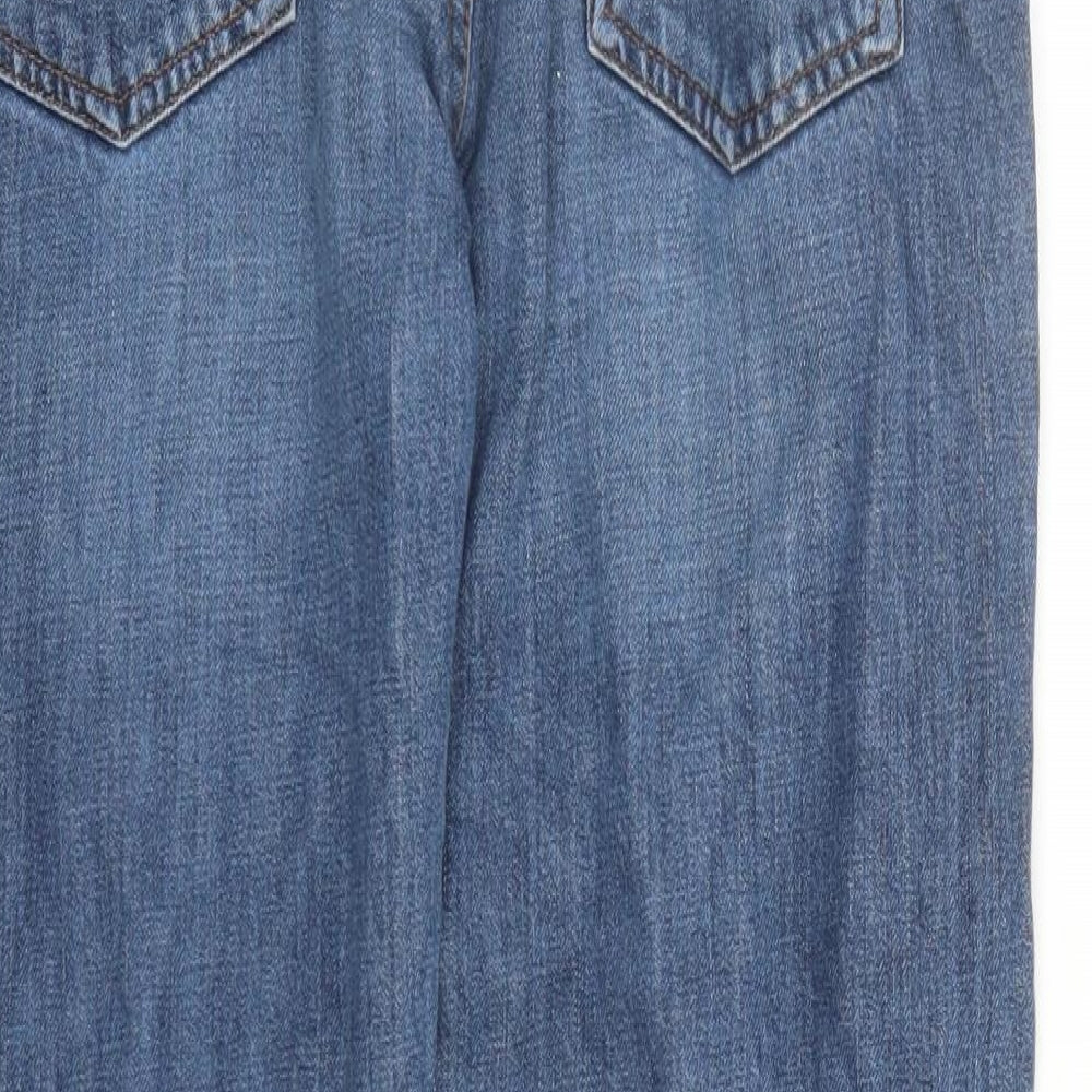 H&M Mens Blue Cotton Straight Jeans Size 30 in L32 in Regular Button - Pockets
