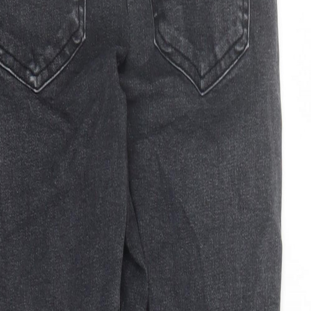 Topshop Womens Black Cotton Skinny Jeans Size 30 in L27 in Regular Zip - Pockets