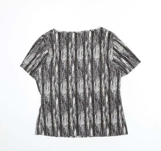 Womens UK Size S Reflections Multicoloured Basic T-Shirt