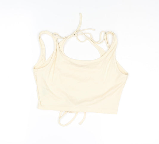 Womens UK Size XL Cider Ivory Cropped Blouse