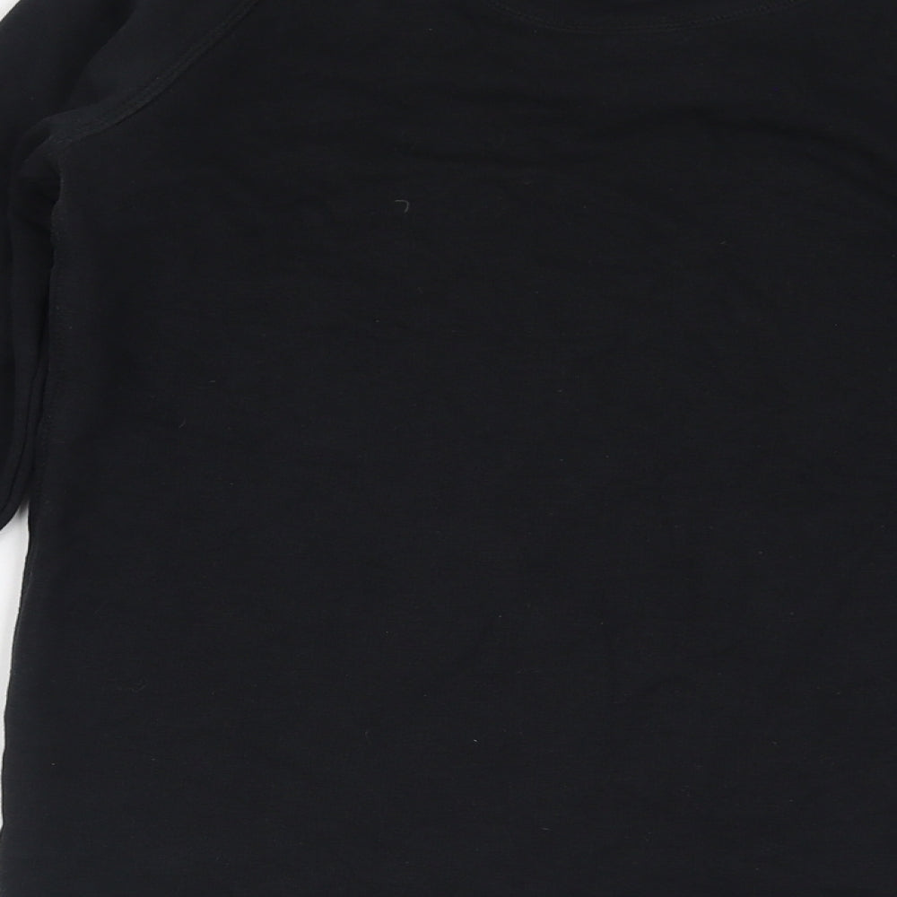 Black Forest Apparel Womens Black Cotton Pullover Sweatshirt Size XS Pullover - Christmas Tree