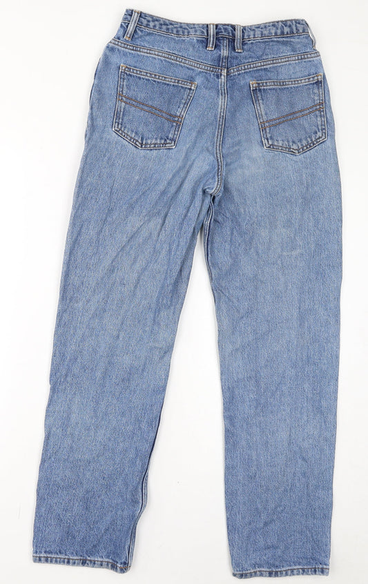 COLLUSION Womens Blue Cotton Mom Jeans Size 28 in L32 in Regular Zip