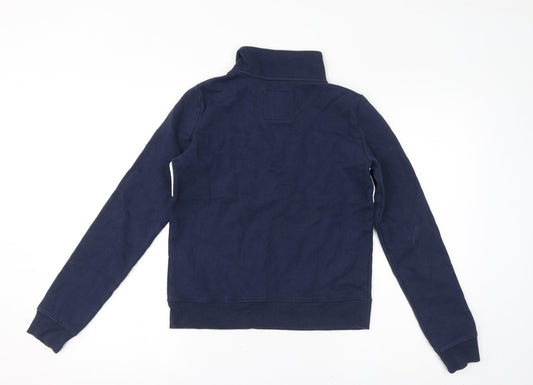 Hollister Womens Blue Cotton Pullover Sweatshirt Size XS Pullover - Hollister Embroidered