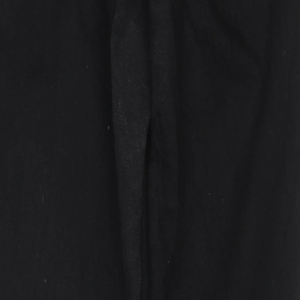 Hollister Womens Black Cotton Skinny Jeans Size 31 in L29 in Regular Zip