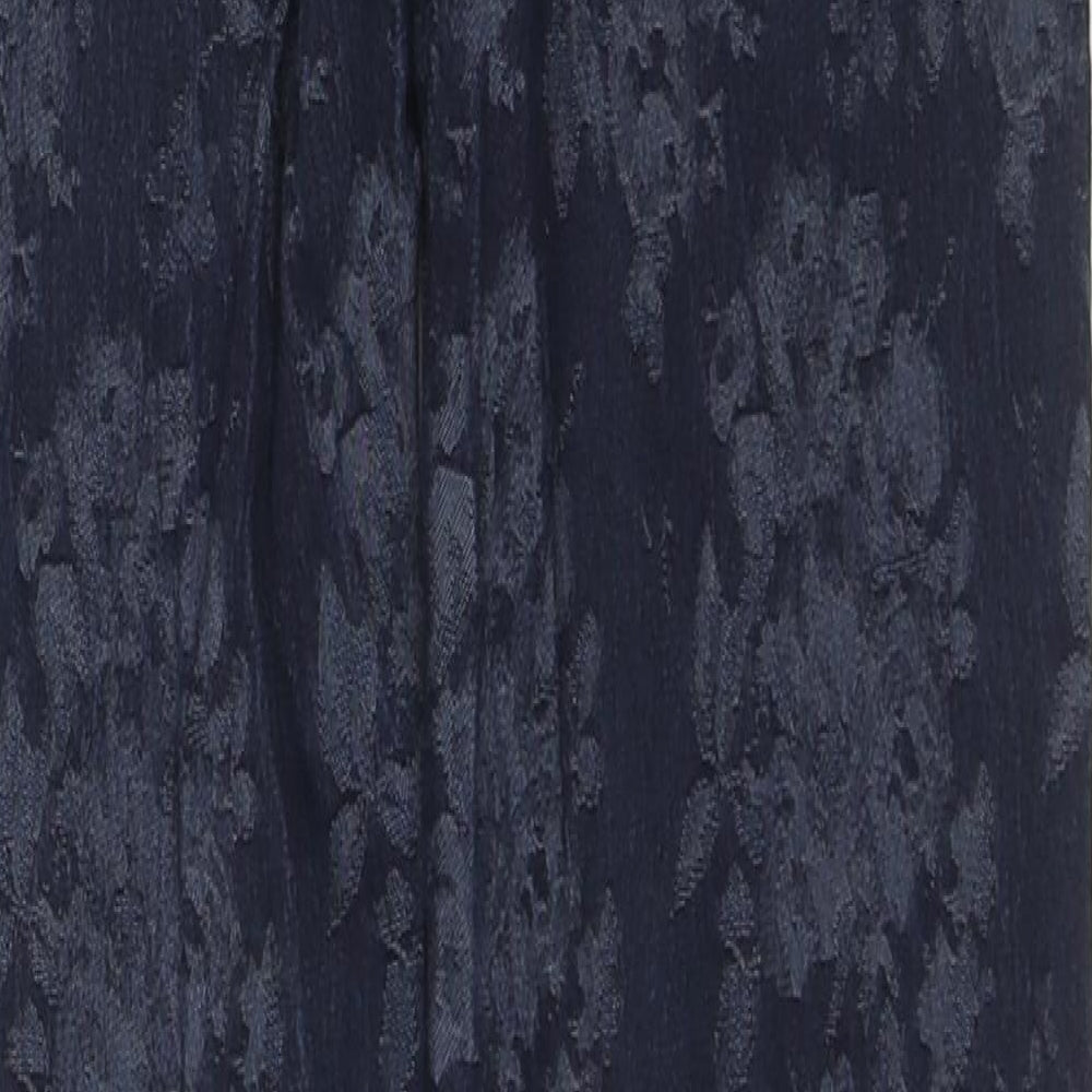 Denim & Co. Womens Blue Floral Cotton Skinny Jeans Size 8 L29 in Regular Zip