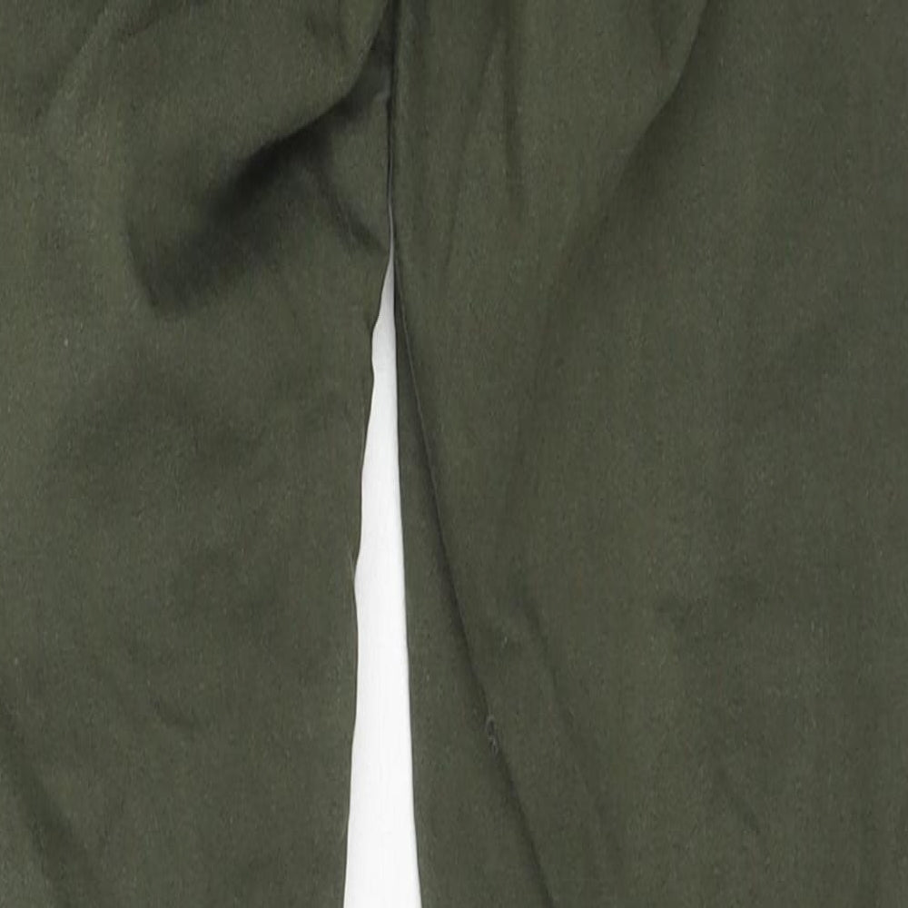 Topshop Womens Green Cotton Skinny Jeans Size 28 in L30 in Regular Zip