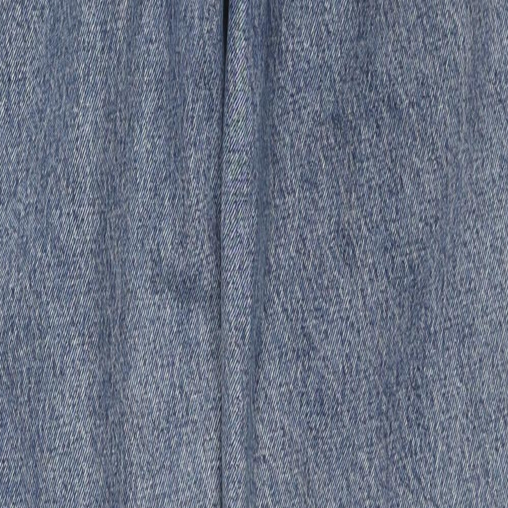 Topshop Womens Blue Cotton Mom Jeans Size 28 in L32 in Regular Zip