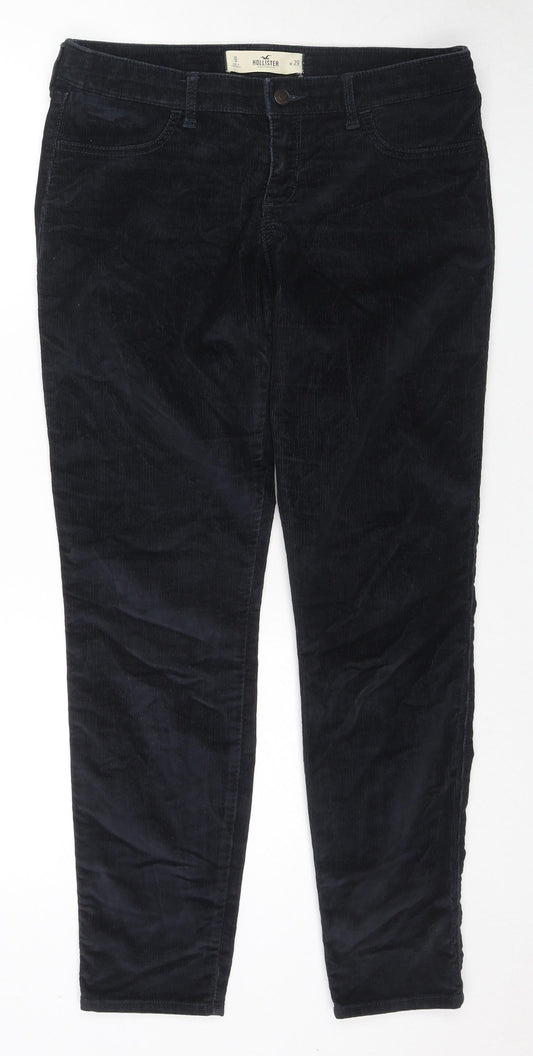 Womens UK Size 29 in Hollister Regular Fit Black Trousers