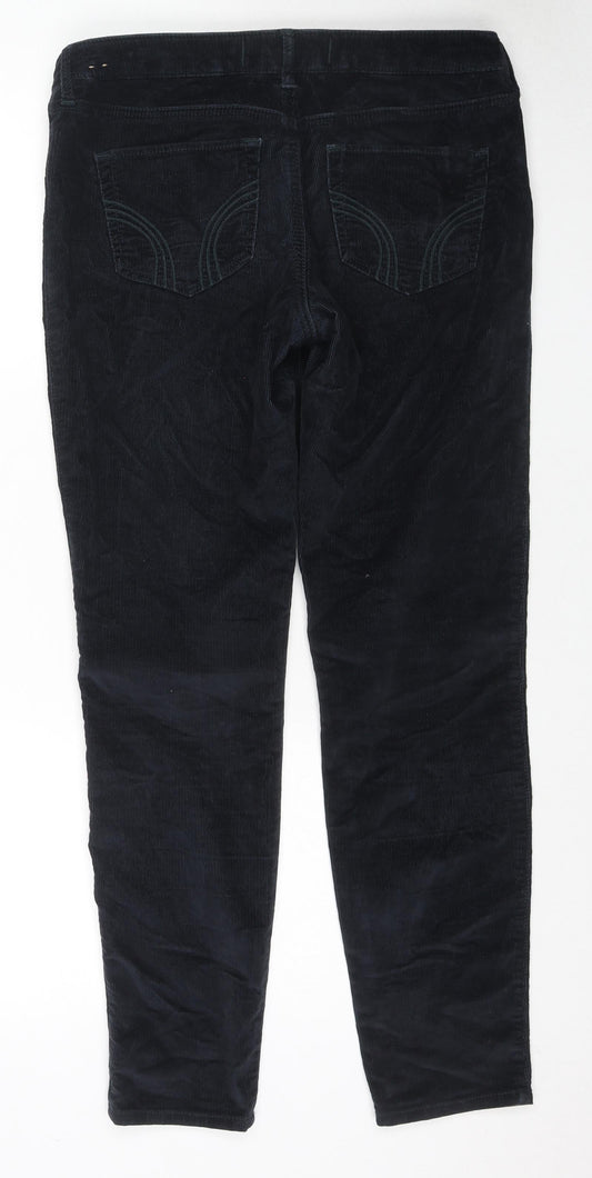 Womens UK Size 29 in Hollister Regular Fit Black Trousers