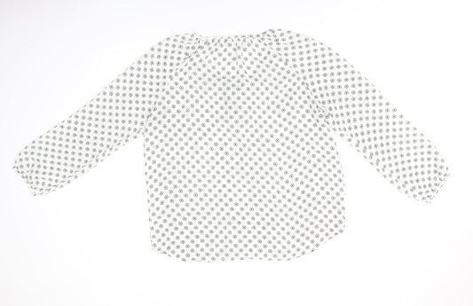 Womens UK Size L Amisu White Basic Blouse