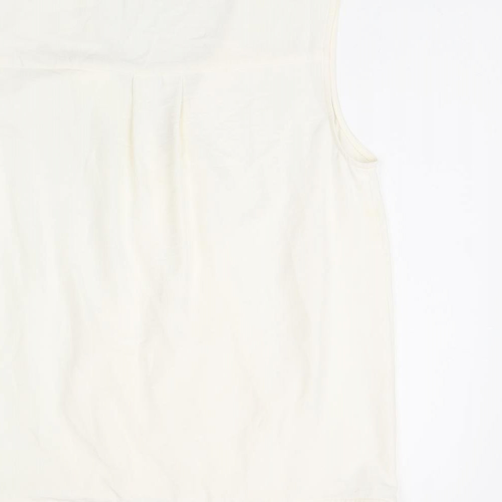 Womens UK Size 10 NEXT White Basic T-Shirt
