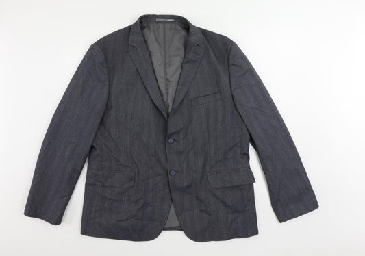 Mens UK Size 44 Autograph Regular Blue Suit Jacket