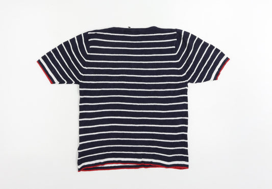 Womens UK Size 14 Marks and Spencer Blue Pullover Jumper