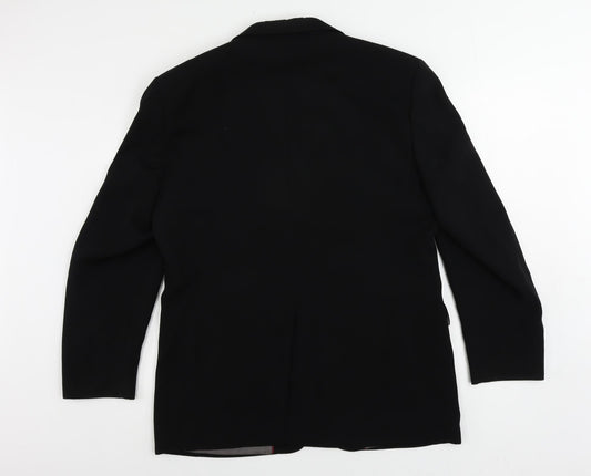 Mens UK Size 40 Ciro Citterio Regular Black Suit Jacket