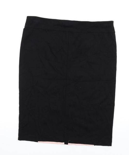 Debenhams Womens Black Viscose Straight & Pencil Skirt Size 16