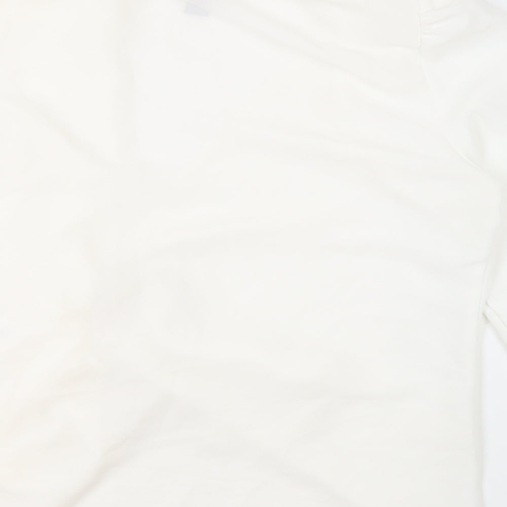 Womens UK Size 10 New Look Ivory Basic Blouse