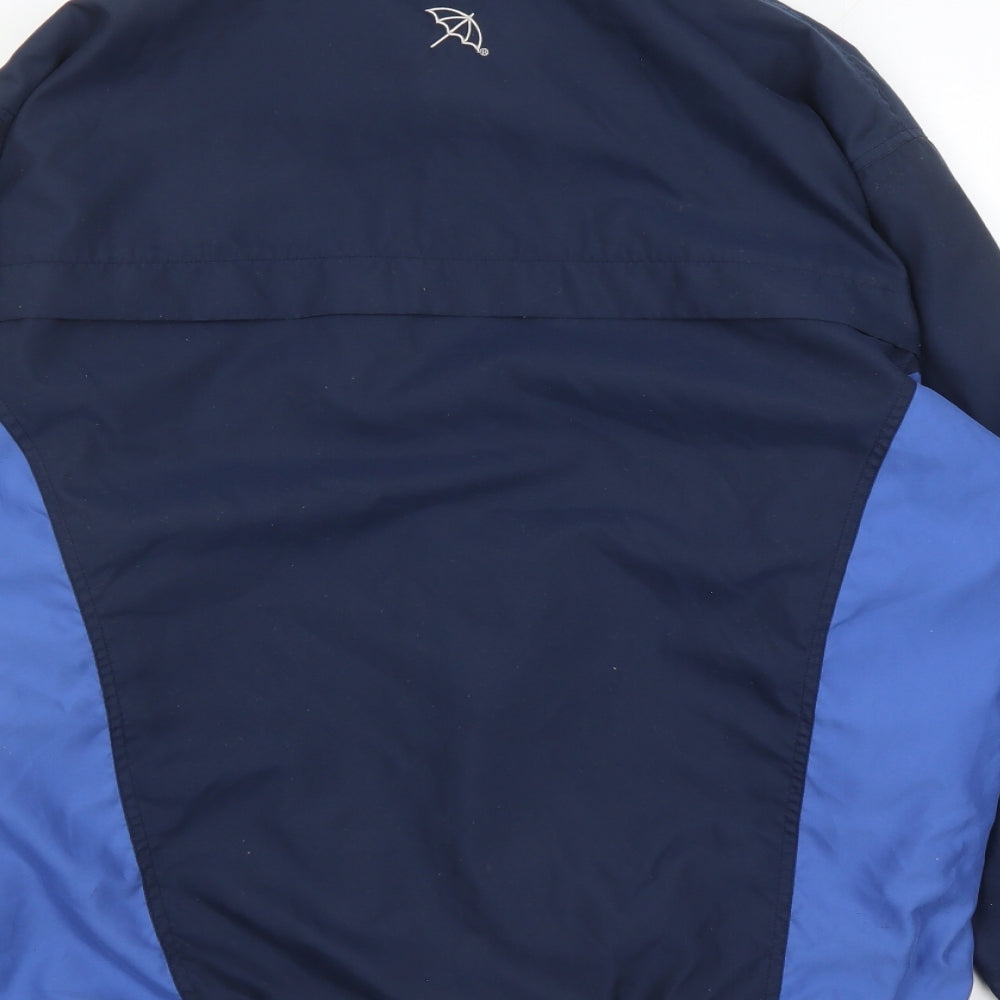 Arnold Palmer Mens Blue Rain Coat Coat Size L Zip - Pockets