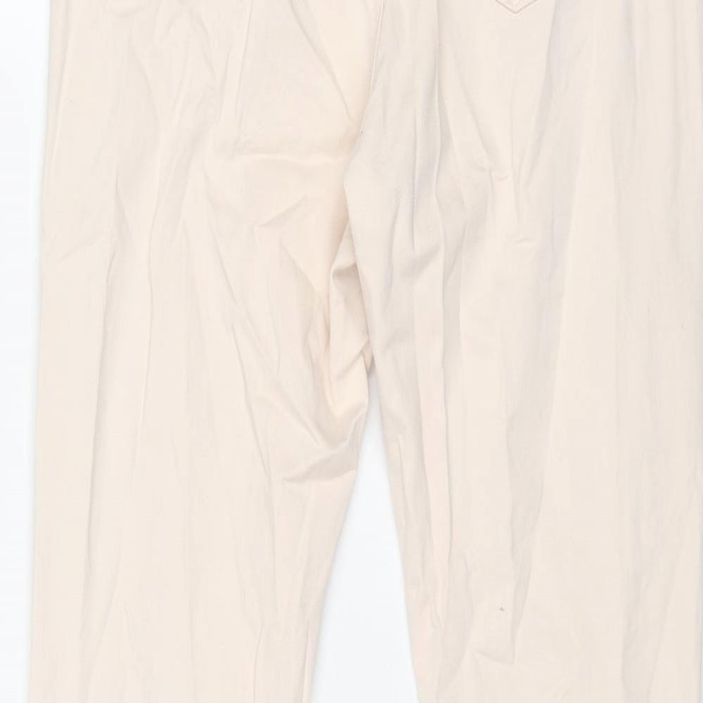 Topshop Womens Pink Cotton Skinny Jeans Size 30 in L30 in Regular Button