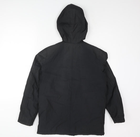 Mens UK Size S Four Seasons Black Rain Coat