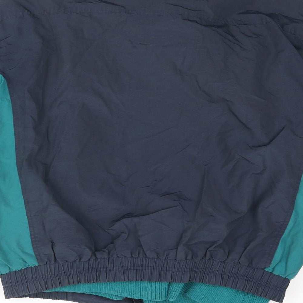 Mens UK Size L Casual Club Blue Rain Coat