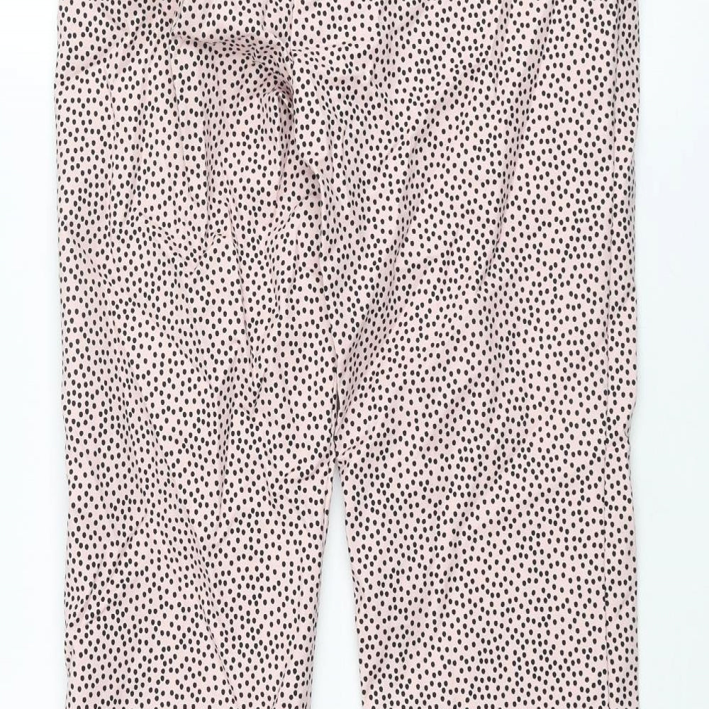Womens UK Size 8 Marks and Spencer Regular Fit Pink Trousers
