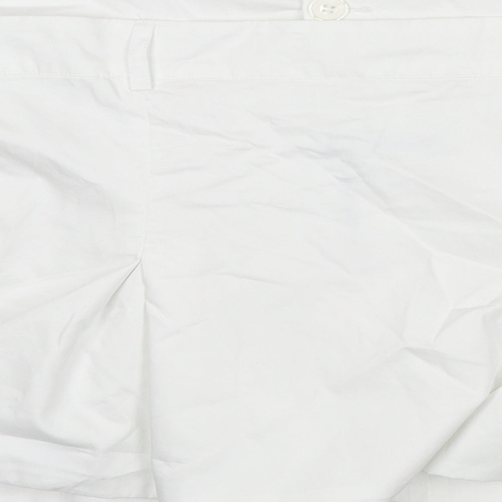 Womens UK Size 2XL Zara White Cropped T-Shirt