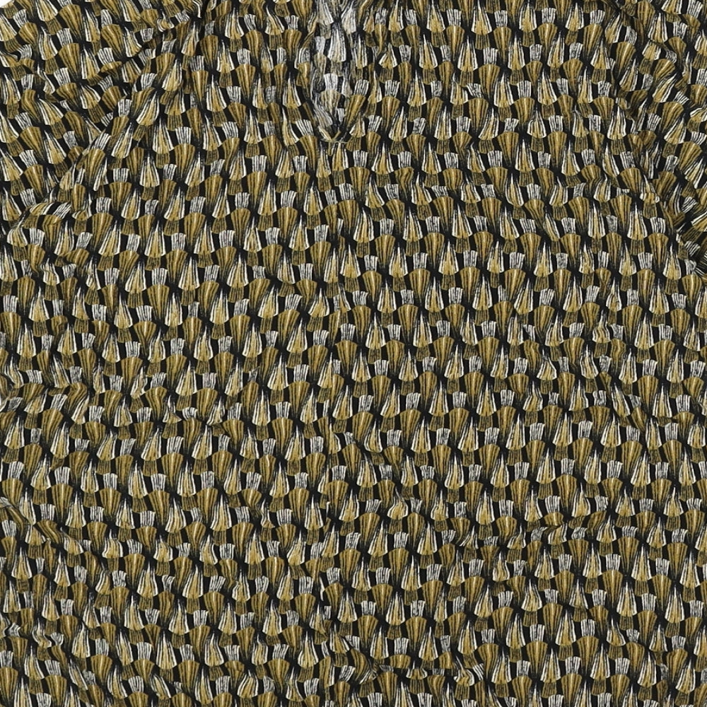 Womens UK Size 8 H&M Multicoloured Cropped Blouse