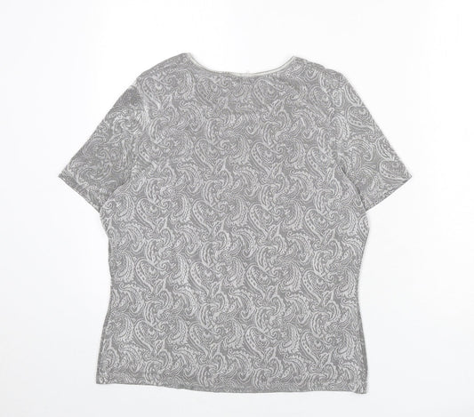 Womens UK Size 14 St Michael Grey Basic T-Shirt