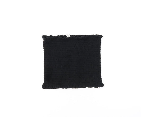 Womens UK Size M H&M Black Cropped T-Shirt