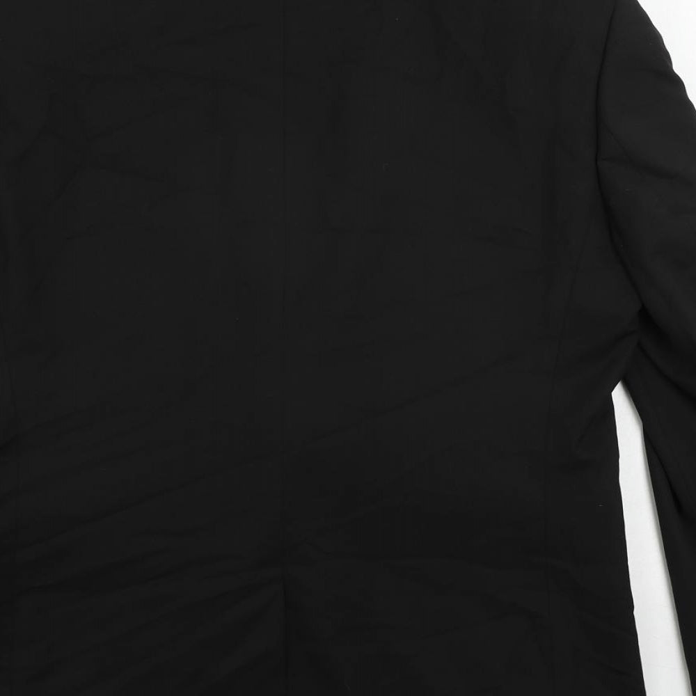 Mens UK Size 40 Marks and Spencer Regular Black Suit Tuxedo