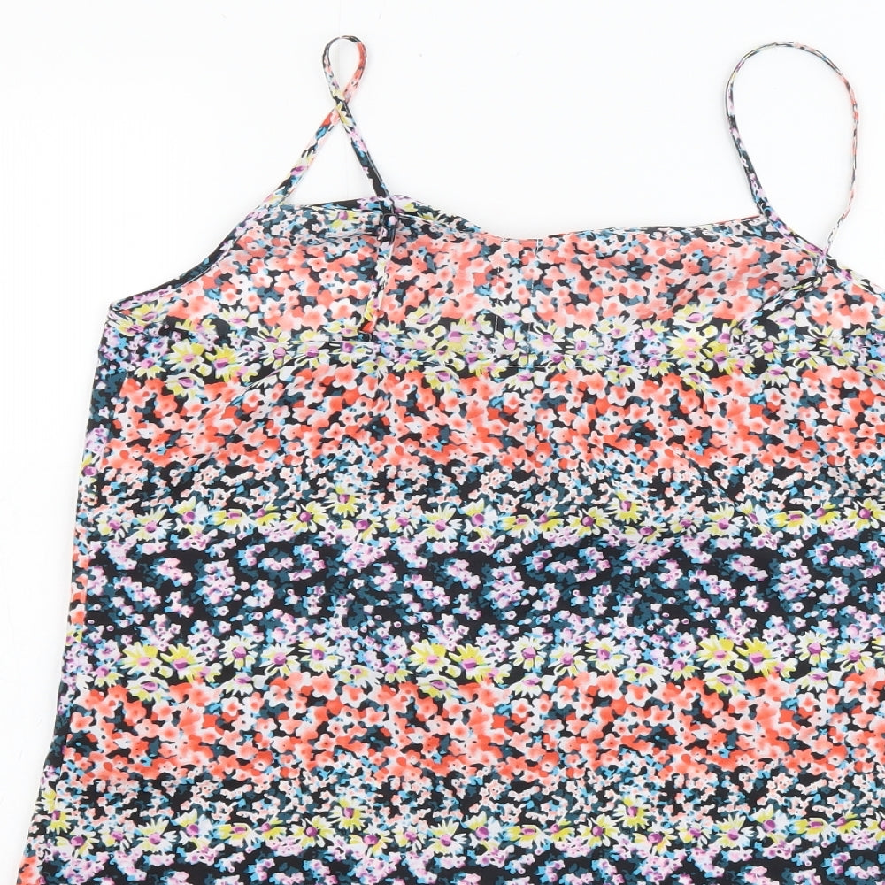 Womens UK Size 10 Oasis Multicoloured Basic Tank