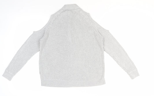Womens UK Size 12 Divided Grey Pullover Jumper