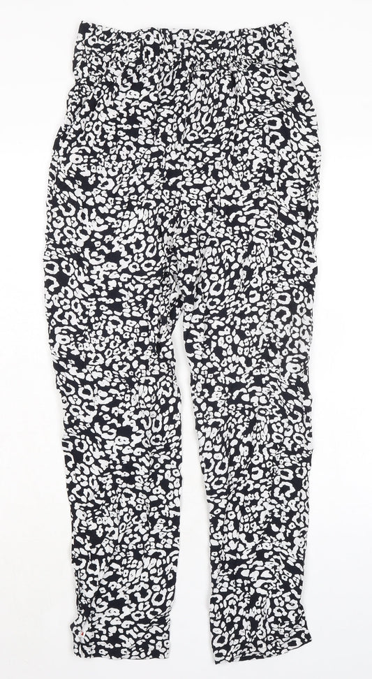 Womens UK Size 8 Marks and Spencer Regular Fit Black Trousers